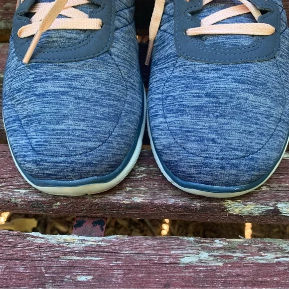 Skechers Womens Flex Appeal 2.0 | Size 11 |  Navy / Pink - Picture 4 of 9